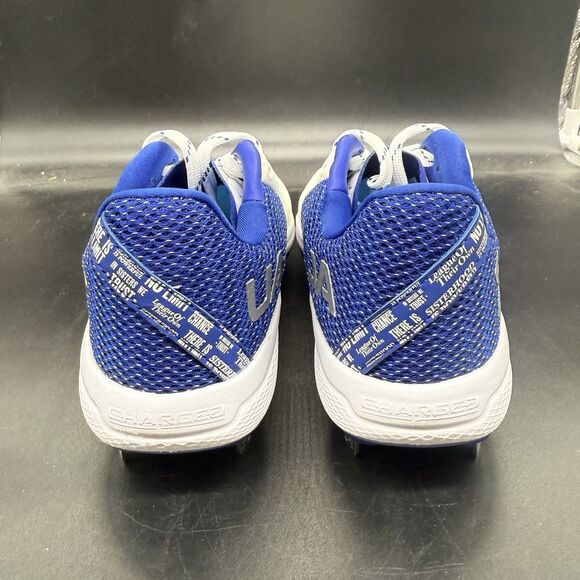 Under Armour Womens Glyde 2.0 MT Size 7.5 Blue White 3026601-101 NEW - Picture 4 of 9